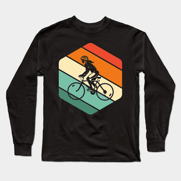 Cycling Sunset Long Sleeve T-Shirt by justin moore